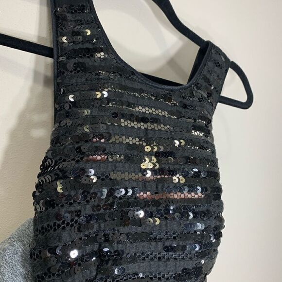 Nanette Lepore size 4 black sequence dress cross (E1) - Picture 3 of 11